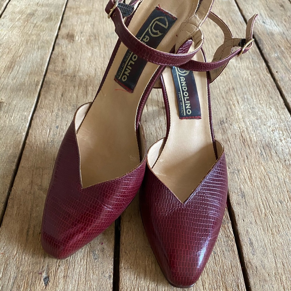 Vintage | Women's Kitten Heeled Pumps Size 8